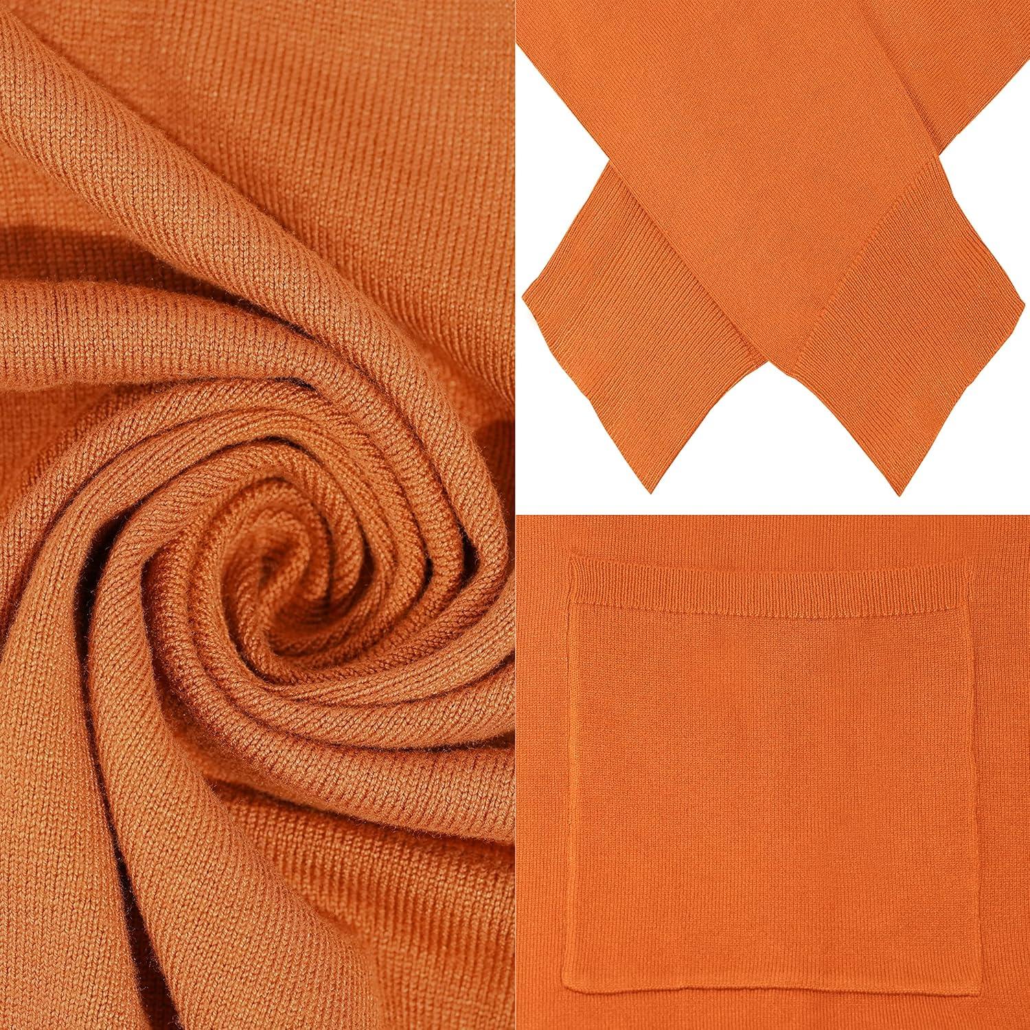 imageHuuloo Womens Open Front Long Shawl Cardigan Sweater with PocketsBrown